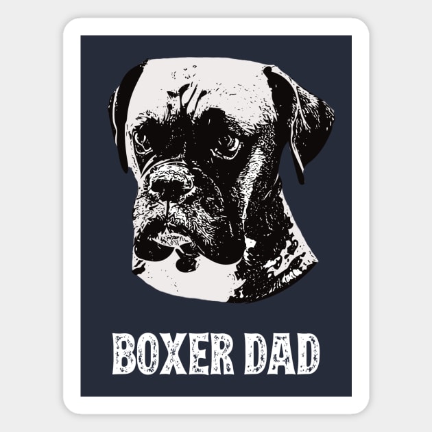 Boxer Dad Magnet by DoggyStyles
